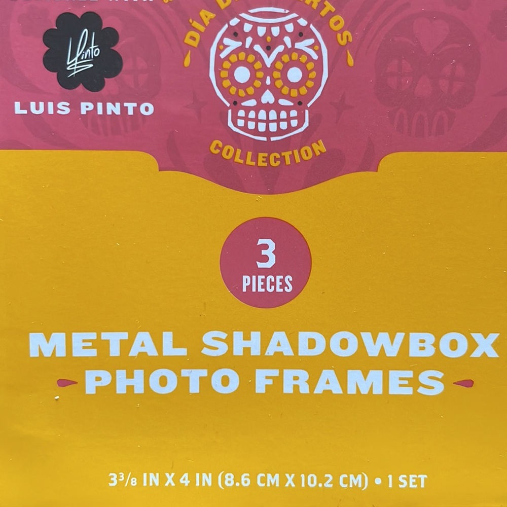 NWT✨✨ Dia De Muertos Luis Pinto Metal Shadowbox Photo Frames set - Picture 10 of 10